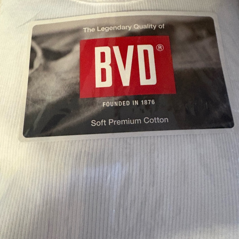 BVD Soft Premium Cotton Shirt set 6 tank tops men sz medium